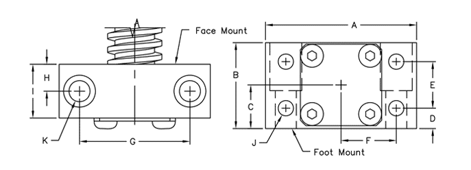 simple single bearing block SB